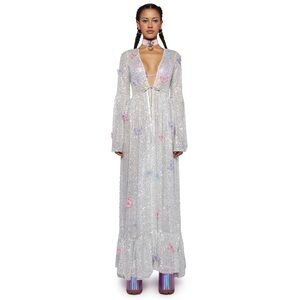 Dolls Kill Brand  Electric Daze Sequin Duster - Butterfly Supreme